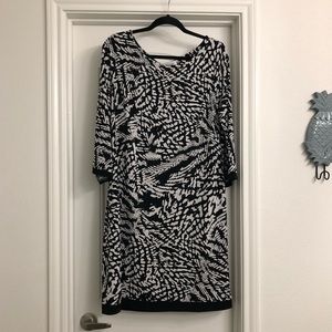 Calvin Klein Black & White Dress size 14
